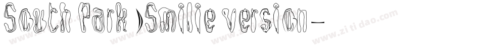 South Park )Smilie version字体转换